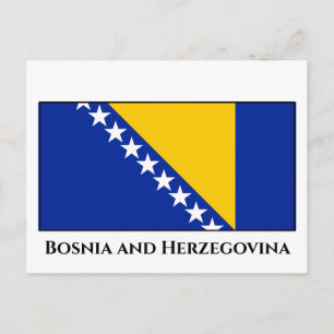Postal Bandera de Bosnia y Herzegovina