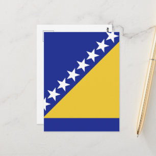 Postal Bandera de Bosnia y Herzegovina