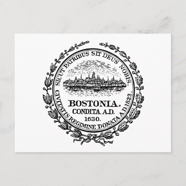 Postal Bandera de Boston (Anverso)
