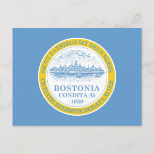 Postal Bandera de Boston