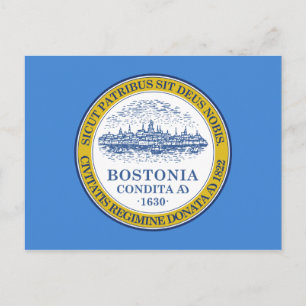 Postal Bandera de Boston (Massachusetts)
