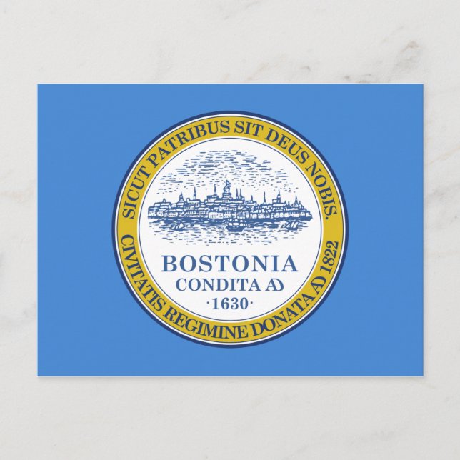 Postal Bandera de Boston (Massachusetts) (Anverso)