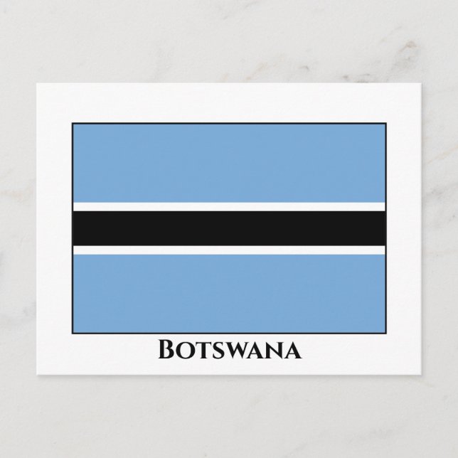 Postal Bandera de Botsuana (Anverso)