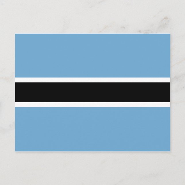 Postal Bandera de Botsuana (Botsuana) (Anverso)