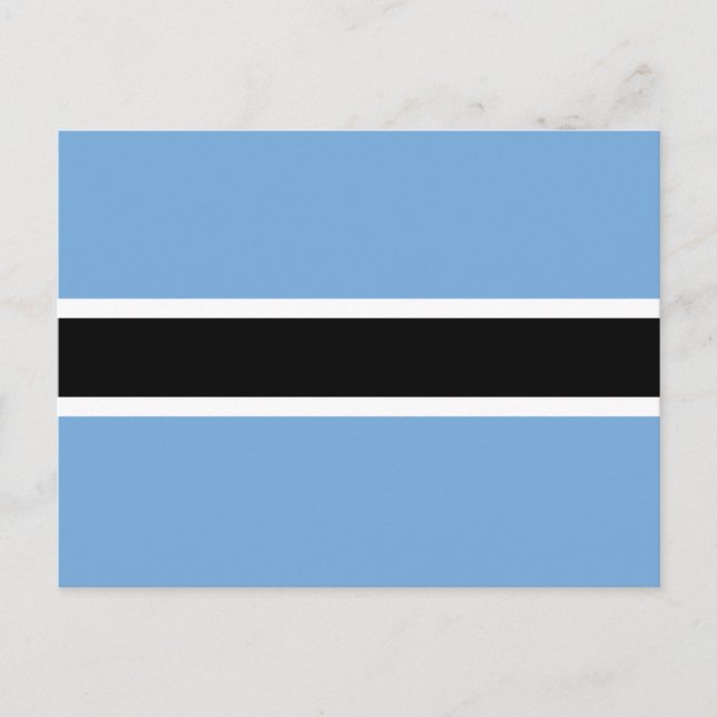 Postal Bandera de Botsuana Patriótica (Anverso)