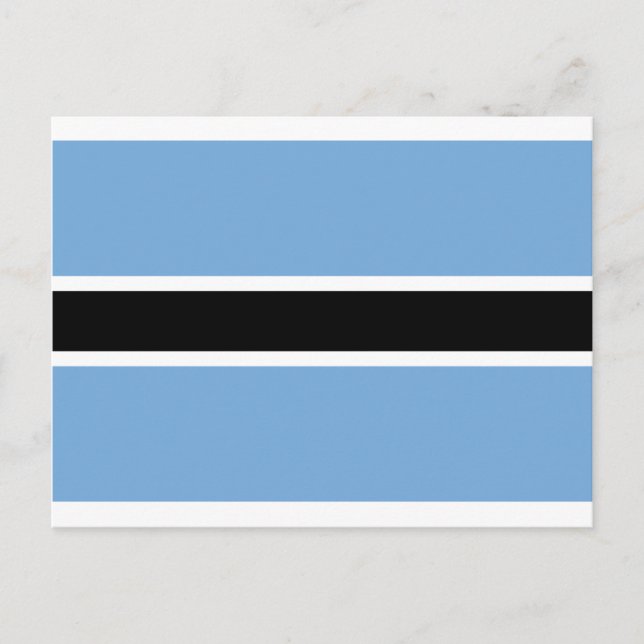 Postal Bandera de Botswana - Folaga ya Botswana (Anverso)