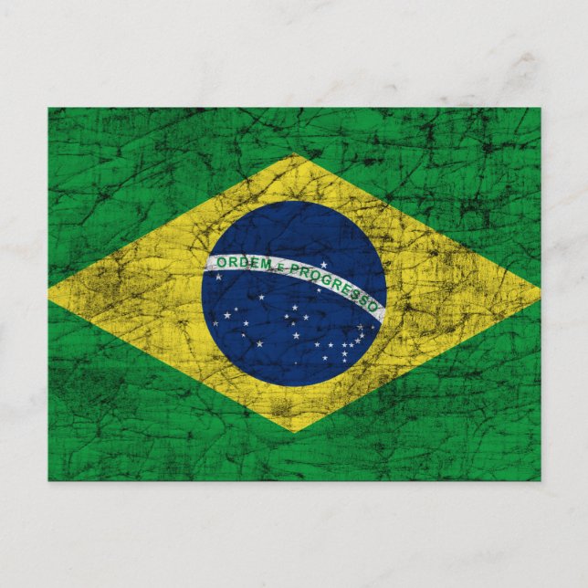 Postal bandera de brasil (Anverso)
