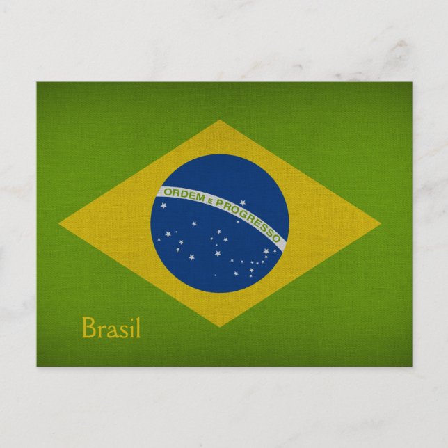 Postal Bandera de Brasil (Anverso)