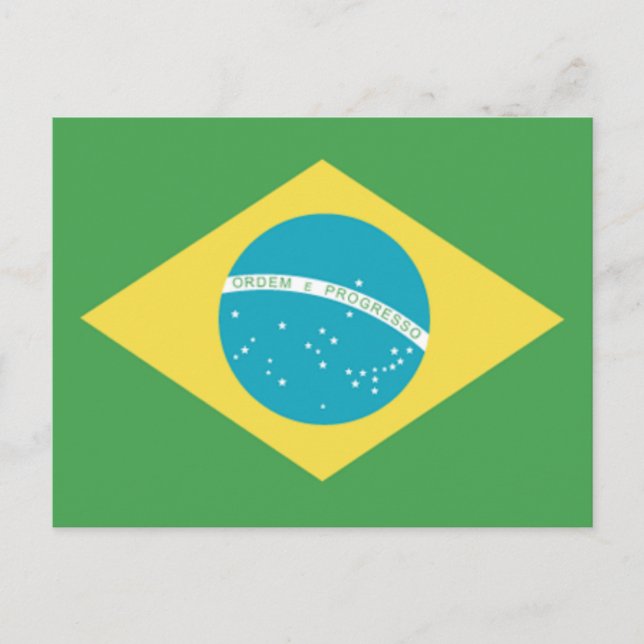 Postal Bandera de Brasil (Anverso)