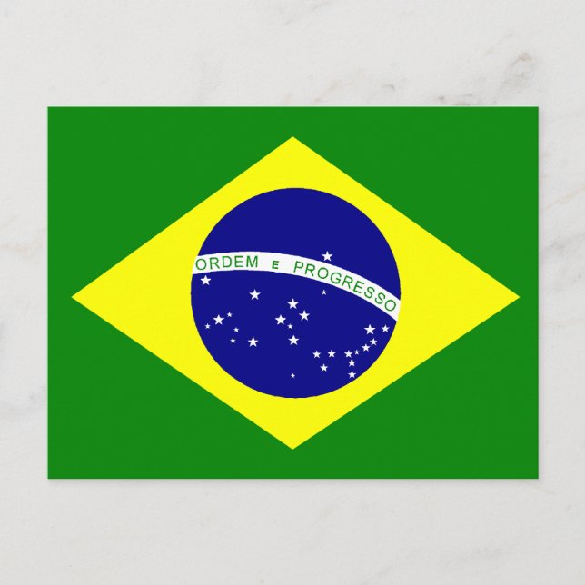 Postal Bandera de Brasil (Anverso)