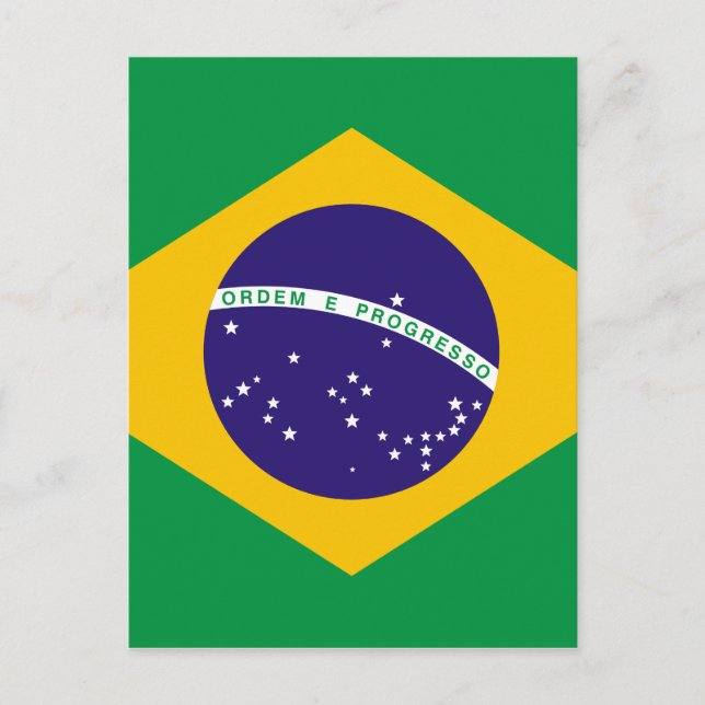 Postal Bandera de Brasil (Anverso)
