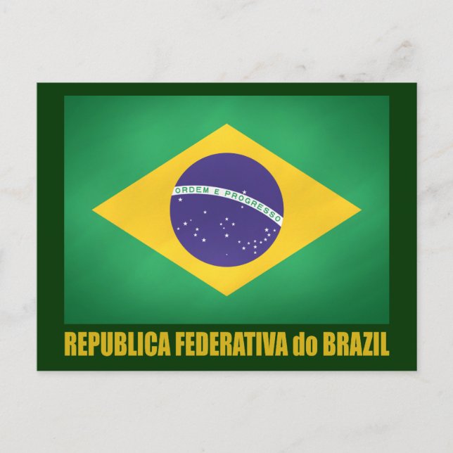 Postal Bandera de Brasil (Anverso)