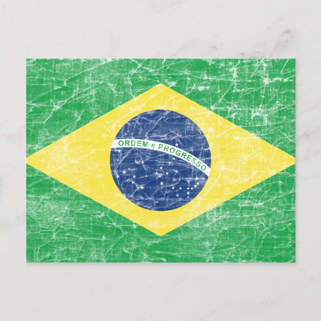 Postal bandera de brasil (Anverso)