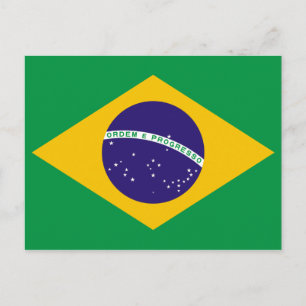 Postal Bandera de BRASIL