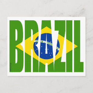 Postal Bandera de BRASIL