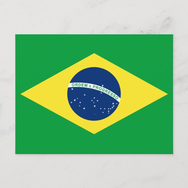 Postal bandera de brasil (Anverso)