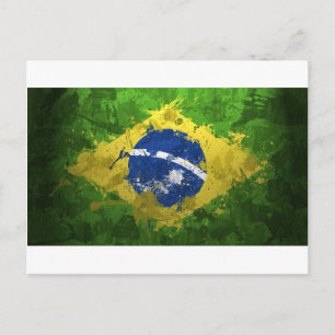 Postal Bandera de Brasil-