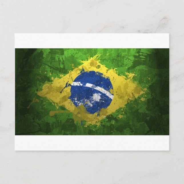 Postal Bandera de Brasil- (Anverso)
