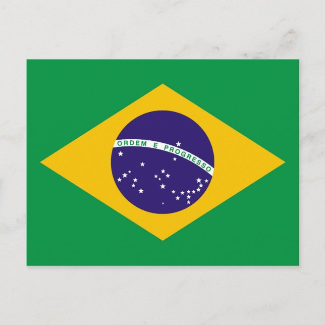 Postal Bandera de Brasil Bandeira do Brasil (Anverso)