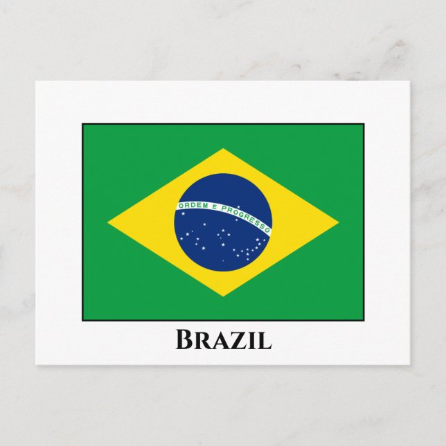 Postal Bandera de Brasil (brasileño) (Anverso)