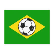Bandera de Brasil | Esbozo de fútbol