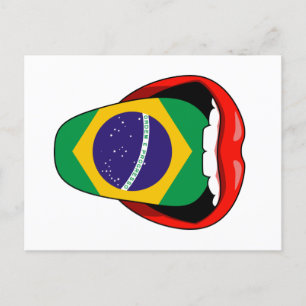 Postal Bandera de Brasil Ordem e Progresso