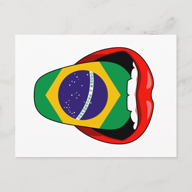 Postal Bandera de Brasil Ordem e Progresso (Anverso)