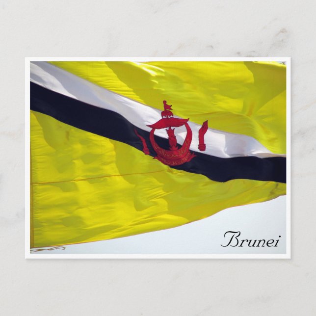 Postal bandera de brunei (Anverso)