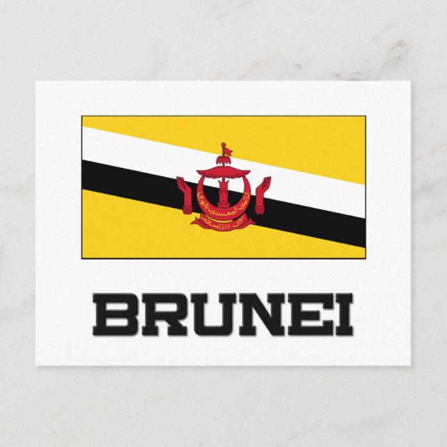 Postal Bandera de Brunéi (Anverso)
