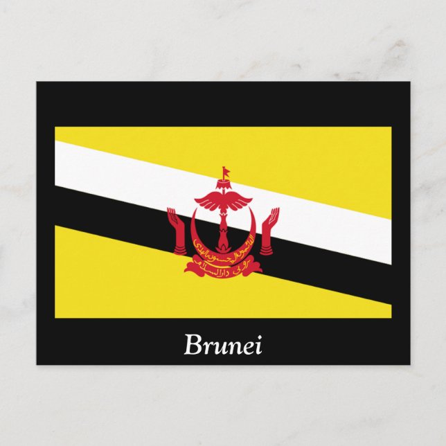 Postal Bandera de Brunei (Anverso)