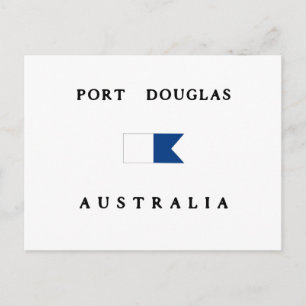 Postal Bandera de buceo alfa de Port Douglas Australia