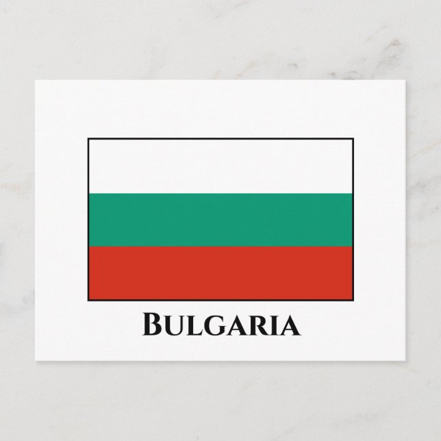Postal Bandera de Bulgaria (Anverso)