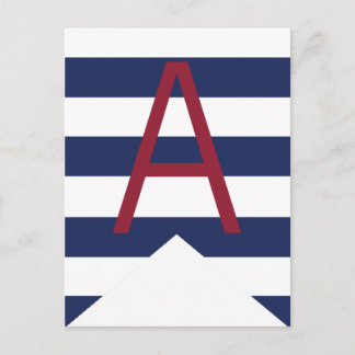 Postal Bandera de Bunting personalizada de Baby Shower Na