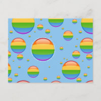 Bandera de burbuja del orgullo gay arcoiris