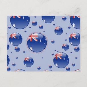 Postal Bandera de burbujas de Australia