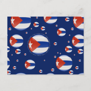 Postal Bandera de burbujas de Cuba