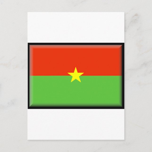 Postal Bandera de Burkina Faso (Anverso)