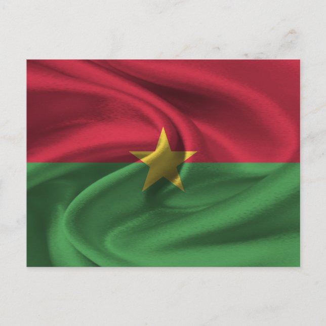 Postal Bandera de Burkina Faso (Anverso)