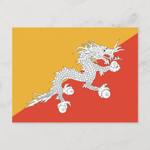 Postal Bandera de Bután