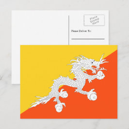 Postal Bandera de Bután, Bandera de Bután