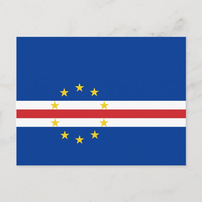 Postal Bandera de Cabo Verde (Anverso)