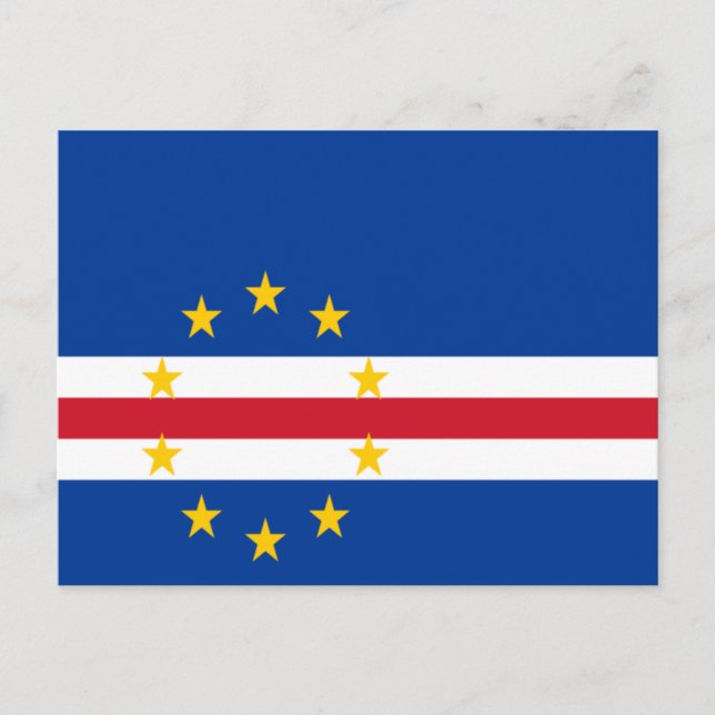 Postal Bandera de Cabo Verde (Anverso)