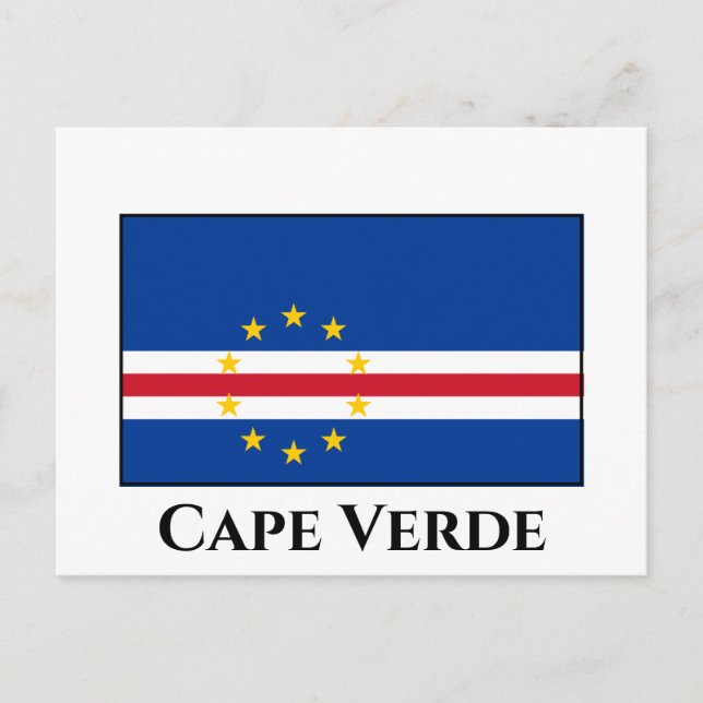 Postal Bandera de Cabo Verde (Anverso)