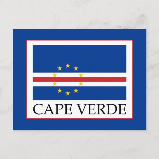 Postal Bandera de Cabo Verde (Anverso)