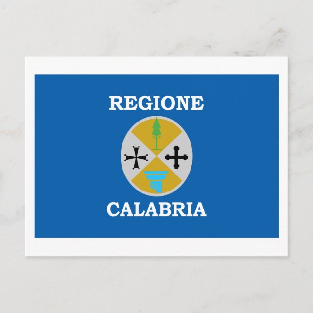 Postal Bandera de Calabria (Anverso)