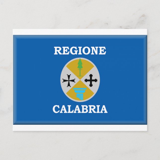 Postal Bandera de Calabria (Italia) (Anverso)