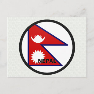 Postal Bandera de calidad de sondeo de Nepal
