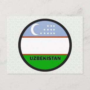 Postal Bandera de calidad del sondeo de Uzbekistán