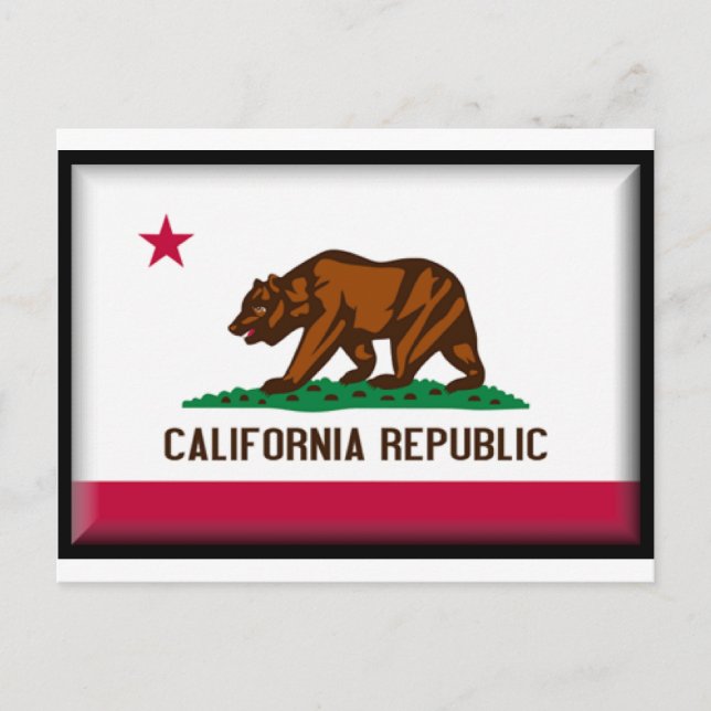 Postal Bandera de California (Anverso)