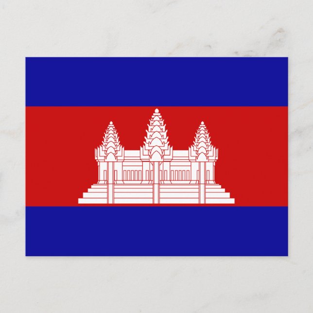 Postal Bandera de Camboya (Anverso)